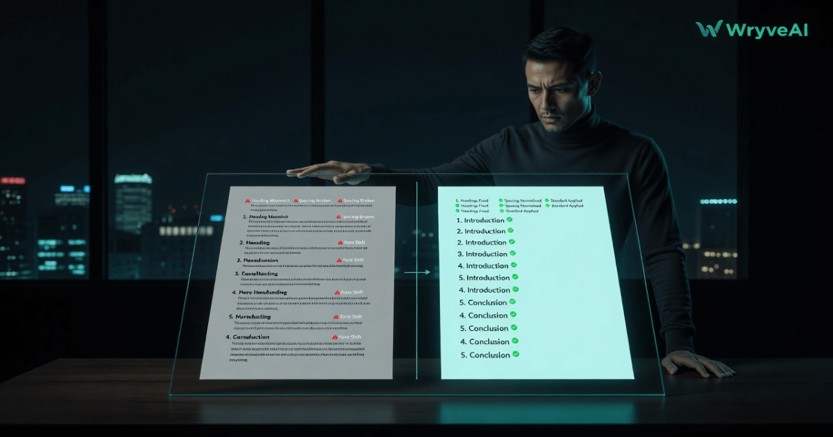 free AI document formatting tool